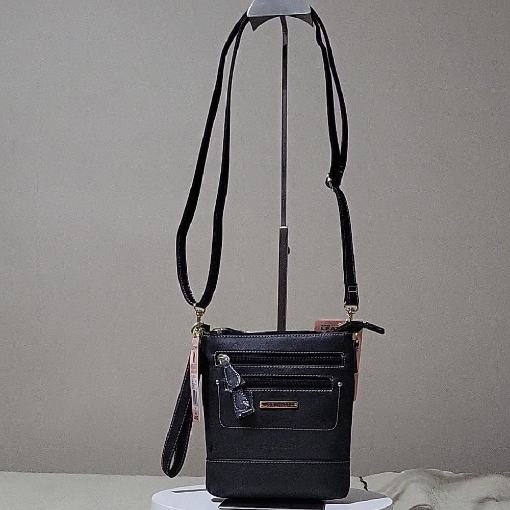 Nwt Stone & Co Black Leather‎ Crossbody Bag